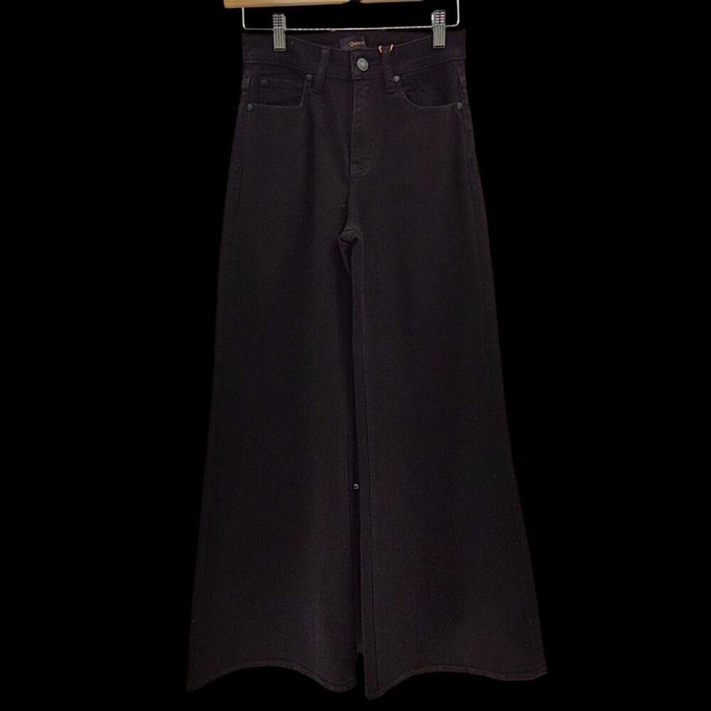 Quince Bella Stretch Palazzo Jeans Black 25